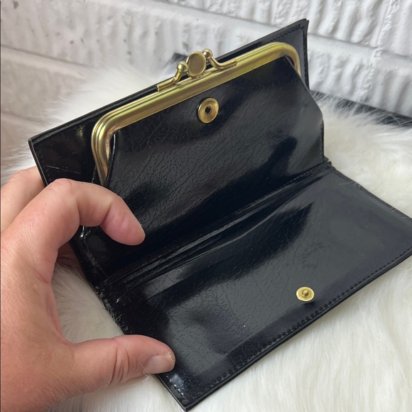 Vintage Black Floral Women's Wallet - Picture 3 of 5